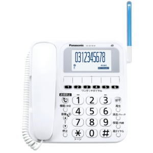 パナソニック　コードレス電話機（子機１台付）　ホワイト　ＶＥ－ＧＥ１８ＤＬ－Ｗ　１台2
