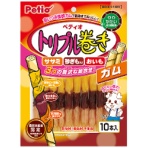 ペティオ　トリプル巻き　ガム　１３５４４６　１パック（１０本）