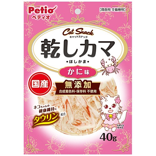 ペティオ　キャットＳＮＡＣＫ　乾しカマ　かに味　４０ｇ　１４０８２２　１パック1