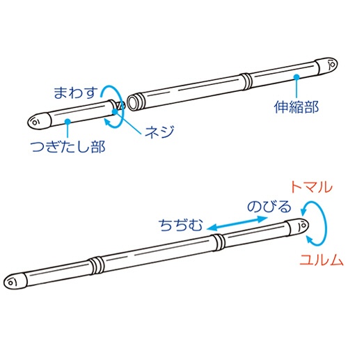 積水樹脂　ステンクラー　つぎたし伸縮竿　２．２～３．０ｍ　ＳＴＮ－３Ｎ　１本2