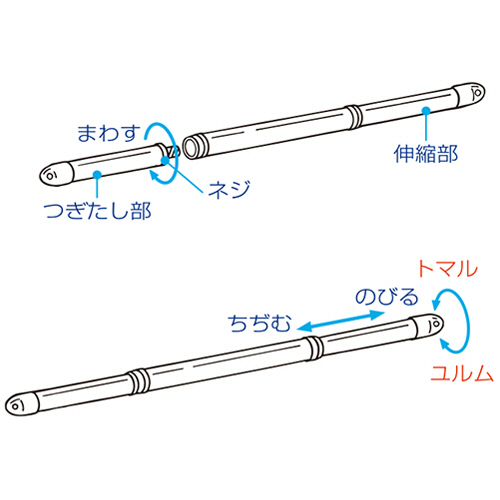 たのめーる】積水樹脂 ステンクラー つぎたし伸縮竿 2.7~3.8m