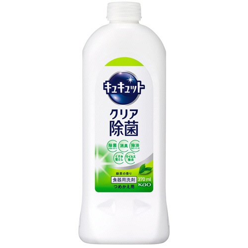 花王　キュキュット　クリア除菌　緑茶の香り　つめかえ用　３７０ｍｌ　１本1