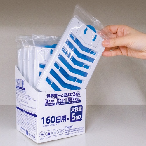 アース製薬　アース虫よけネットＥＸ　１６０日用　エコパック　１パック（５個）6