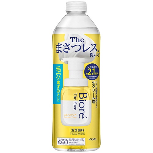 花王　ビオレ　ザフェイス　泡洗顔料　スムースクリア　つめかえ用　３４０ｍｌ　１個1