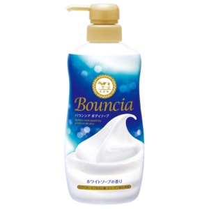 牛乳石鹸共進社　バウンシア　ボディソープ　ホワイトソープの香り　ポンプ付　４８０ｍｌ　１本1