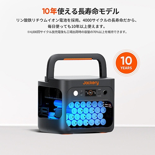 ジャクリ　ポータブル電源　１０００Ｐｌｕｓ　１２６４Ｗｈ　ＪＥ－１０００Ｃ　１台4