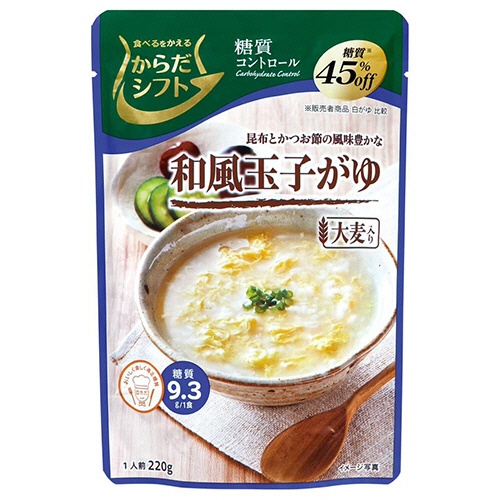 三菱食品　からだシフト　糖質コントロール　和風玉子がゆ　２２０ｇ　１食1