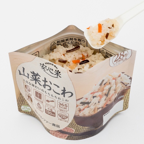 アルファー食品　安心米　山菜おこわ　１ケース（５０食）3