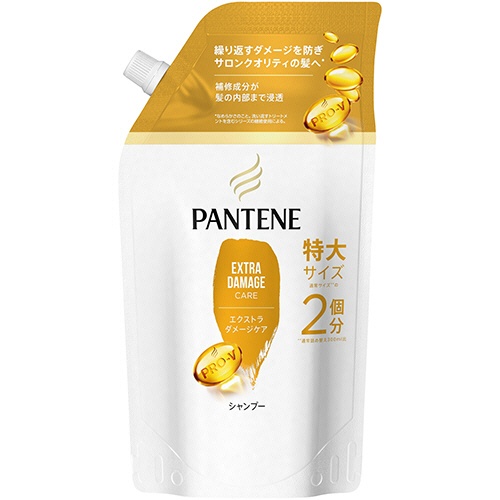 Ｐ＆Ｇ　パンテーン　エクストラダメージケア　シャンプー　つめかえ用　特大　６００ｍｌ　１パック1