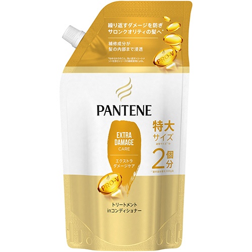 Ｐ＆Ｇ　パンテーン　エクストラダメージケア　トリートメントｉｎコンディショナー　つめかえ用　特大　６００ｇ　１パック1