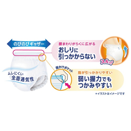 花王　リリーフ　パンツタイプ　上げ下げらくらく長時間パンツ　５回分　Ｌ－ＬＬ　１パック（１４枚）2