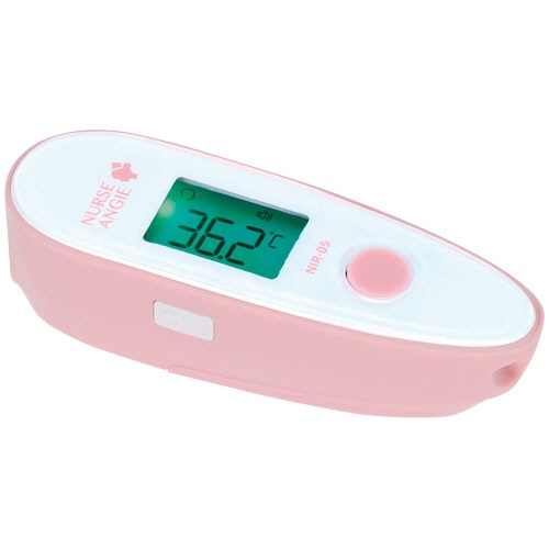 カスタム　非接触式体温計　パピッとサーモＬｉｇｈｔ　ＣＲ　センサーなし　アッシュプラム　ＮＩＲ－０５　１個1