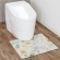 オカ　ササッと拭けるトイレマット　約５５×６０ｃｍ　フィオレ　１枚4