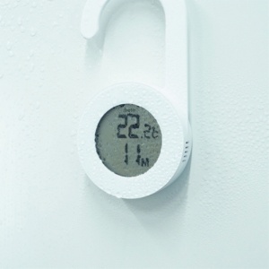 ドリテック　防水タイマー付温度計　おんどケア　ホワイト　Ｏ－４２４ＷＴ　１個2