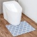 オカ　ササッと拭けるトイレマット　約５５×６０ｃｍ　モロッカン　１枚4