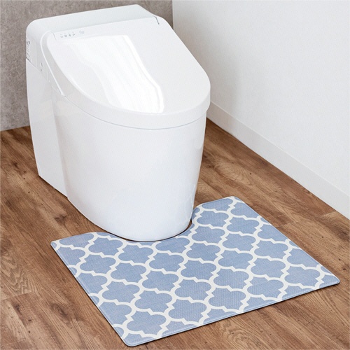 オカ　ササッと拭けるトイレマット　約５５×６０ｃｍ　モロッカン　１枚4