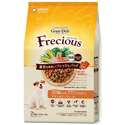 ユニ・チャーム　グラン・デリ　Ｆｒｅｃｉｏｕｓ　１０歳以上用　チキン＆ビーフ入り　２ｋｇ（２５０ｇ×８袋）　１パック1