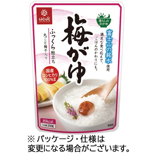 はくばく　梅がゆ　２５０ｇ　１パック1