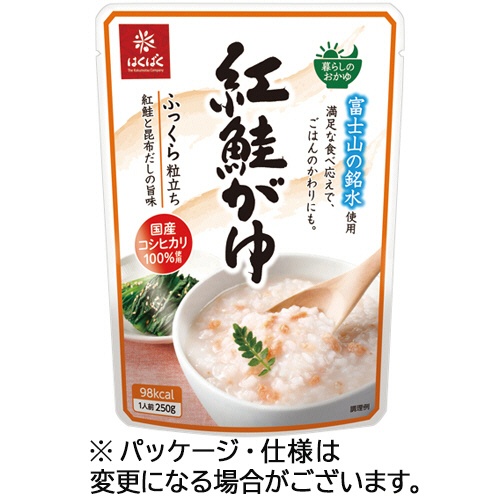 はくばく　紅鮭がゆ　２５０ｇ　１パック1
