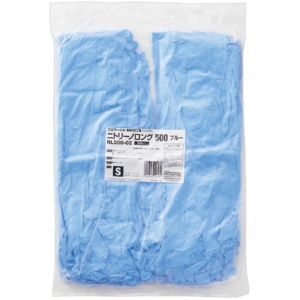 中部物産貿易　ニトリーノロング５００　粉なし　Ｓ　ブルー　ＮＬ５００－０２－Ｓ　１パック（５０枚）1