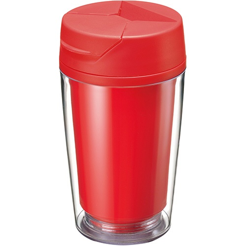 トレードワークス　カスタムデザインタンブラーＦＣ　２５０ｍｌ　レッド　ＴＳ－１１４６－００２　１箱（６０個）1