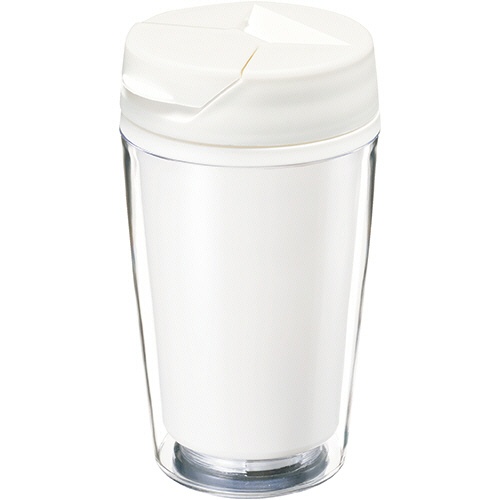 トレードワークス　カスタムデザインタンブラーＦＣ　３５０ｍｌ　ホワイト　ＴＳ－０６１６－０４４　１箱（６０個）1