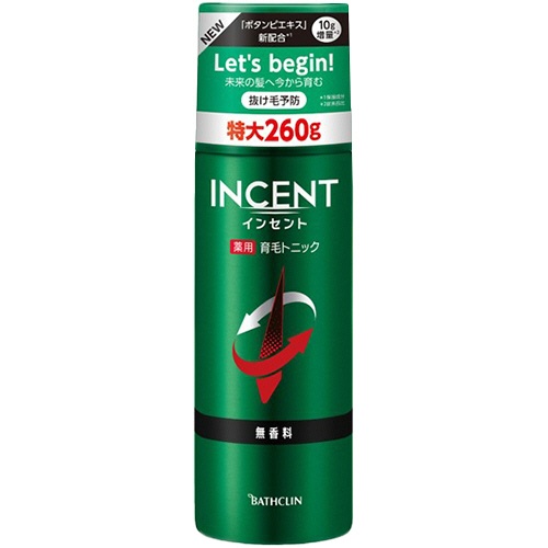 バスクリン　インセント　薬用育毛トニック　無香料　２６０ｇ　１本1