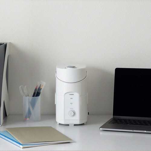 たのめーる】ツインバード スチーム式パーソナル加湿器 ホワイト