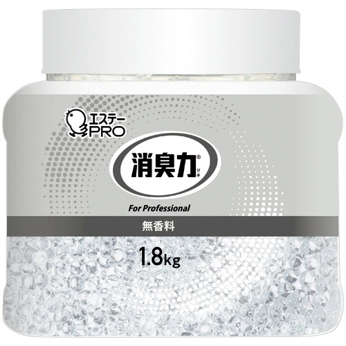 エステー　消臭力　業務用消臭剤　ビーズタイプ　無香料　本体　１．８ｋｇ　１個1