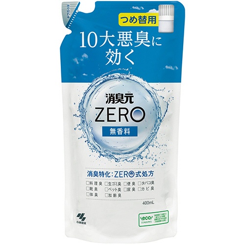 小林製薬　消臭元ＺＥＲＯ　無香料　詰替用　４００ｍＬ　１個1