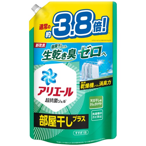 Ｐ＆Ｇ　アリエールジェル　部屋干しプラス　つめかえ用　ウルトラジャンボ　１．４８ｋｇ　１パック1