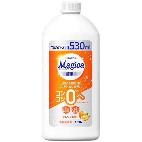 ライオン　ＣＨＡＲＭＹ　Ｍａｇｉｃａ　酵素プラス　オレンジの香り　つめかえ用　５３０ｍＬ　１本1
