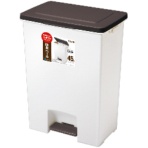 アスベル　Ｒ防臭エバン　ペダルペール　４５Ｌ　ワイド　ブラウン　１台