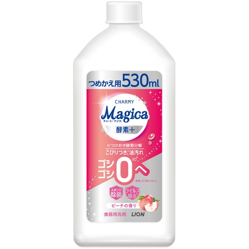 ライオン　ＣＨＡＲＭＹ　Ｍａｇｉｃａ　酵素プラス　フレッシュピーチの香り　つめかえ用　５３０ｍＬ　１本1