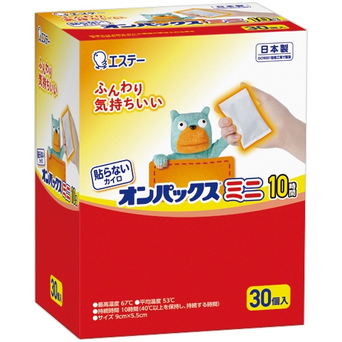 エステー　貼らないカイロ　オンパックスミニ　１箱（３０個）1