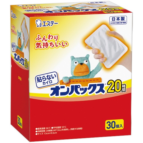 エステー　貼らないカイロ　オンパックス　１箱（３０個）1