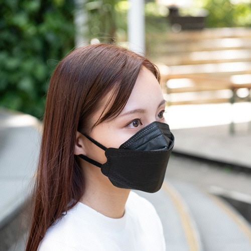 興和　三次元ダイヤモンドマスク　フリーサイズ　ブラック　個包装　１箱（２０枚）4