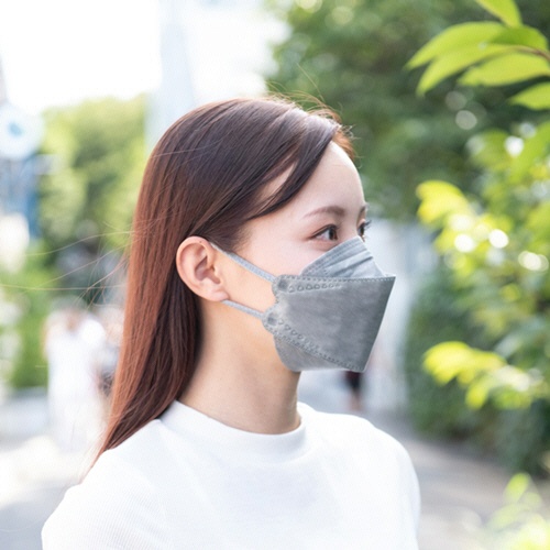 興和　三次元ダイヤモンドマスク　フリーサイズ　グレー　個包装　１箱（２０枚）4