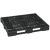 プラスチックパレット　１２０－１２５Ｐ１０　１２００×１０００×１２５ｍｍ　ブラック　１セット（１０枚）