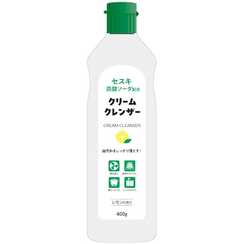 ミツエイ　クリームクレンザーホワイト　セスキ炭酸配合　４００ｇ　１本1