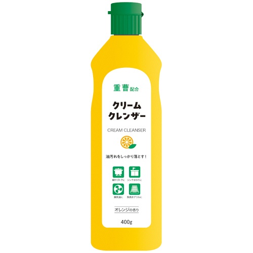 ミツエイ　クリームクレンザーオレンジ　重曹配合　４００ｇ　１本1