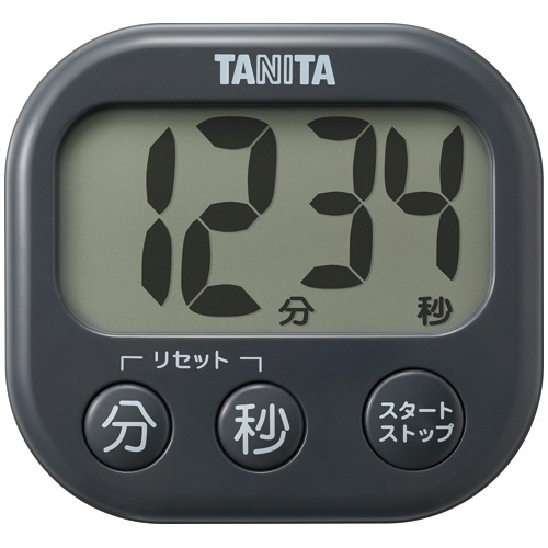 タニタ　抗菌でか見えタイマー　ダークグレー　ＴＤ－４２９－ＧＹ　１個1