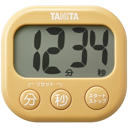 タニタ　抗菌でか見えタイマー　マスタードイエロー　ＴＤ－４２９－ＹＬ　１個1
