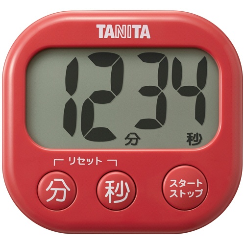 タニタ　抗菌でか見えタイマー　チェリーレッド　ＴＤ－４２９－ＲＤ　１個1