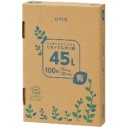 ＴＡＮＯＳＥＥ　リサイクルポリ袋　青　４５Ｌ　ＢＯＸタイプ