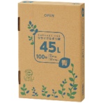 ＴＡＮＯＳＥＥ　リサイクルポリ袋　青　４５Ｌ　ＢＯＸタイプ
