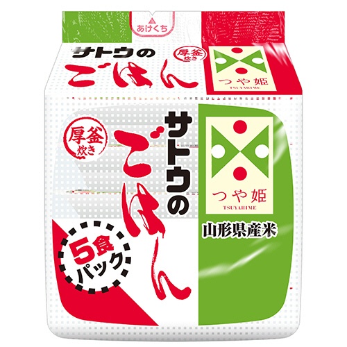 サトウ食品　サトウのごはん　山形県産つや姫　２００ｇ　１パック（５食）2