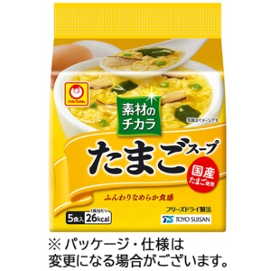 東洋水産　マルちゃん　素材のチカラ　たまごスープ　６．３ｇ／食　１パック（５食）1