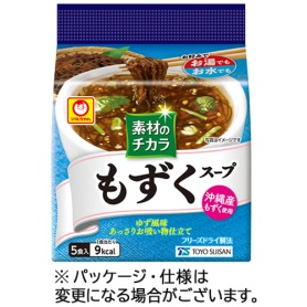 東洋水産　マルちゃん　素材のチカラ　もずくスープ　３．６ｇ／食　１パック（５食）