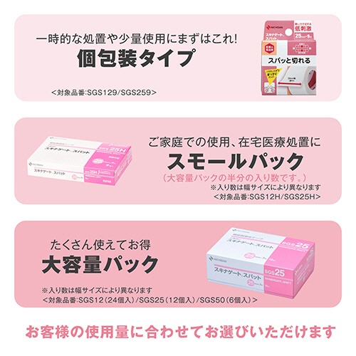 ニチバン　スキナゲート　スパット　スモールパック　２５ｍｍ×７ｍ　ＳＧＳ２５Ｈ　１箱（６巻）7